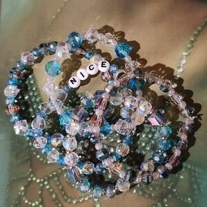 Bejeweled Friendship Bracelets Set Of 5